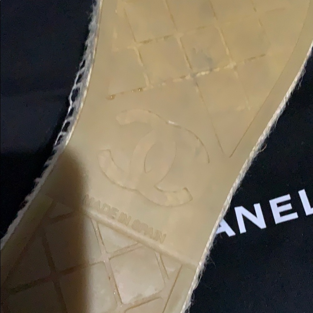 👑NEW👑 39 Chanel velvet espadrille 39 / 8.5 NWB - Picture 5 of 8